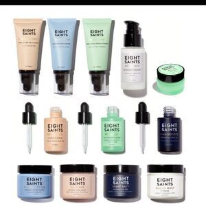 Eight Saints All in Routine- serum, moisturizer, mask, scrub bundle